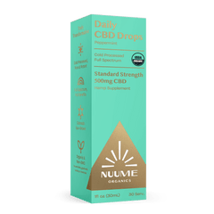 Organic Daily CBD Drops - Peppermint 500mg Full Spectrum